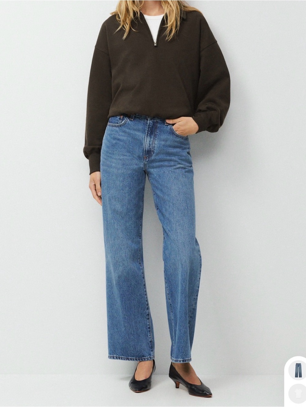 Aritzia - Denim Forum - Farrah High-Rise Wide Leg Jeans